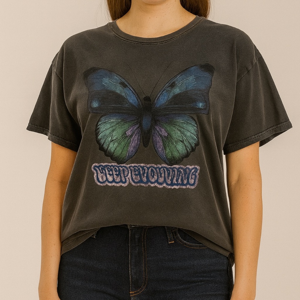 Urban Outfitters Desert Dreamer Oversized Butterfly Tee (S/M)